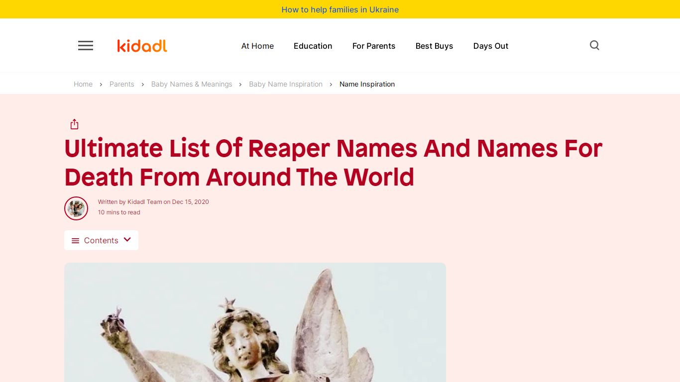 Ultimate List Of Reaper Names And Names For Death From Around ... - Kidadl
