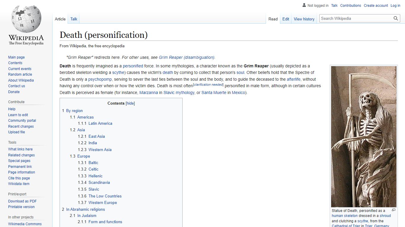 Death (personification) - Wikipedia